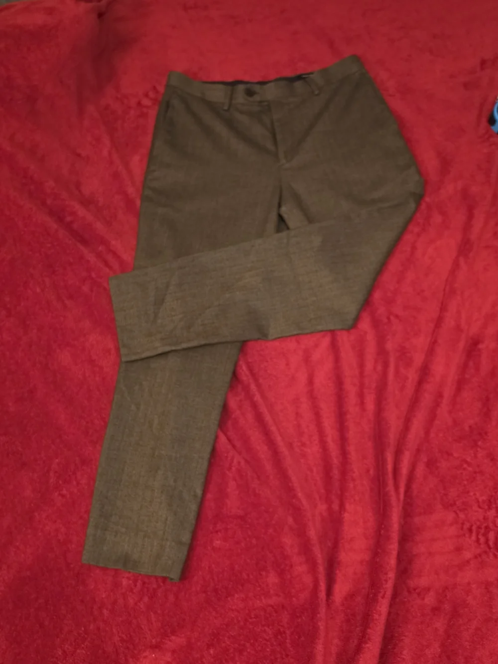 Banana Republic Tailored Fit Dress Pants Heather Brown Mens 32x30